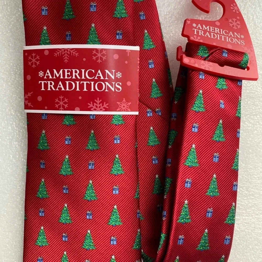 American Traditions Christmas Tree Necktie